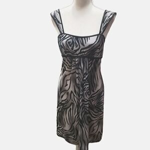 Eva Blue Tiger Print Dress Sz 6